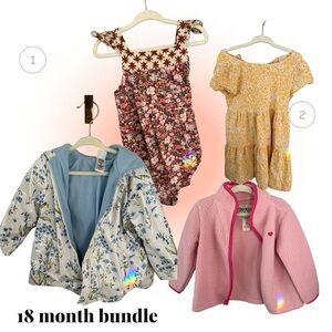 18 Month Floral and Pink Clothing Bundle